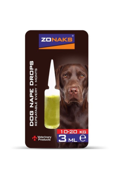 Premium Nape Drops Köpek Bit Pire Kene Dış Parazit Tüy Ve Deri Bakım Damlası 10-20Kg 3Ml