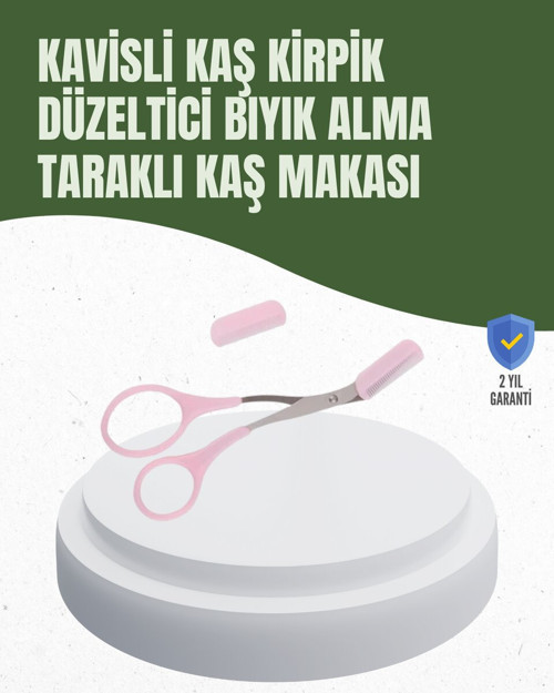 Hassas Kesim İçin Kavisli Yüz Bakım Makası - RFIOVS2994-1014