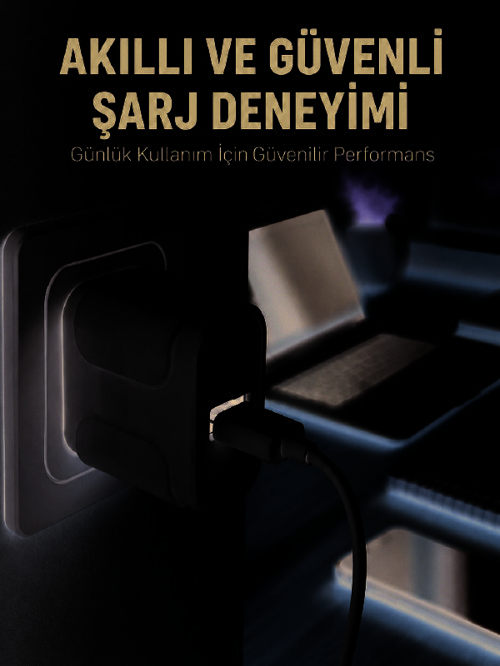 Pratik ve Kompakt Tasarımlı 12W USB Telefon Şarj Adaptörü - RFIOVS5145-7607