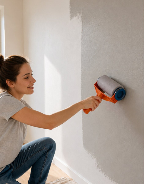 Duvar Tavan Boyama İçin Hazneli Rulo Boya Seti - RFIOVS7993-4759