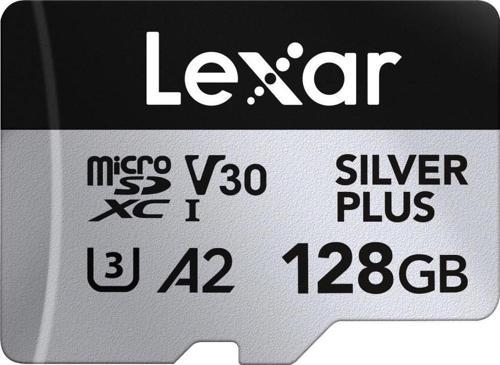 128GB Silver Plus 205mb 4K V30 UHSI Micro SD Hafıza Kartı