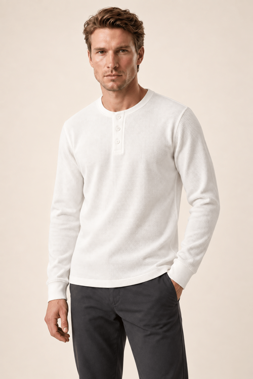 Bron Erkek Yeni Sezon Oversize Düğmeli Sweatshirt Beyaz