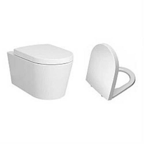 Nest Rim-Ex Asma Klozet ve Slim Soft Kapak Takımı - Beyaz