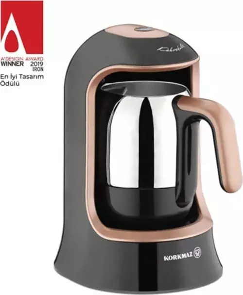 A860-02 Kahvekolik Rose Gold/Siyah Türk Kahve Makinesi