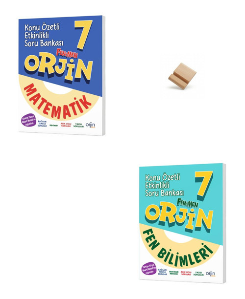 Orjin 7. Sınıf Maarif Matematik ve Fen Bilimleri Konu Özetli Etkinlikli Soru Bankası + Telefon standı