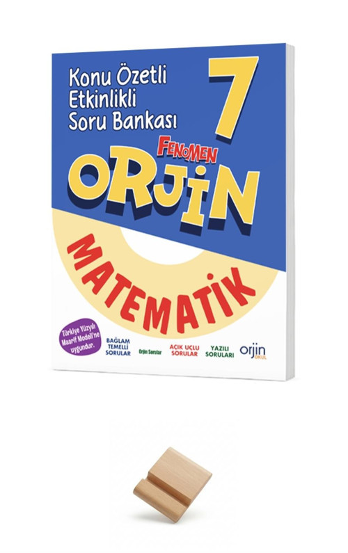 Orjin 7. Sınıf Maarif Matematik Konu Özetli Etkinlikli Soru Bankası + Telefon standı