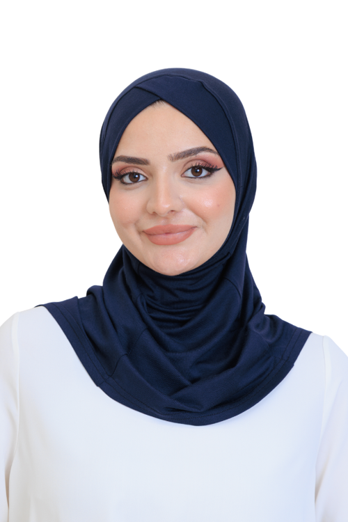 Kadın Hazır Türban Çapraz Tek Parça Pratik Namaz Başörtüsü