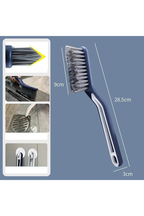 Cımbızlı Fırça Çok Amaçlı Kademeli Kesim Uçlu Banyo Klozet Kenarı Pencere Temizleme Aparatı