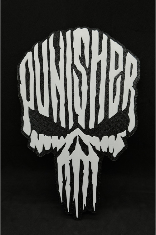 Punisher Logolu Standart Duvar Dekoru / Oyuncu Odası Aksesuarı