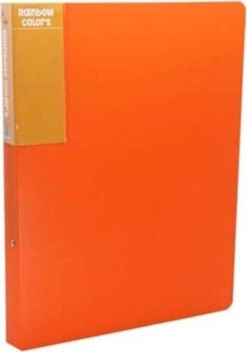 Rainbow Colors (PP) A4 Sunum Dosyası 20'li TURUNCU