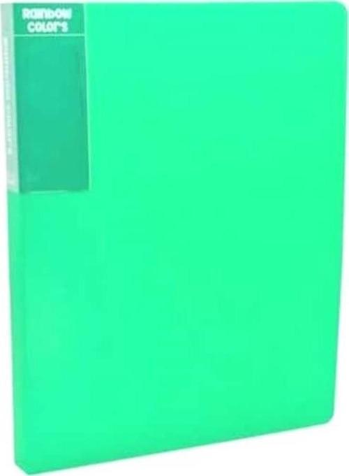Rainbow Colors (PP) A4 Sunum Dosyası 20'li YEŞİL
