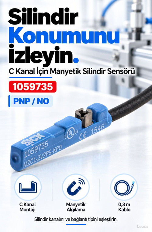 MZC1-2V2PS-KP0 silindir sensörü 1059735