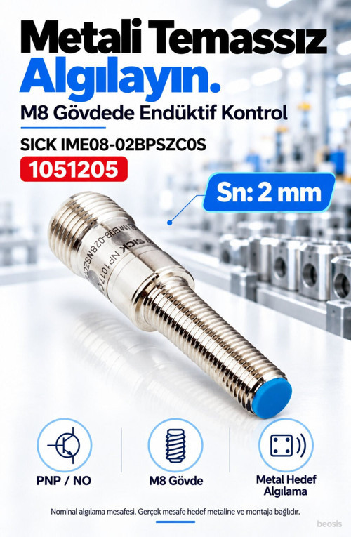IME08-02BPSZC0S endüktif yaklaşım sensörü 1051205