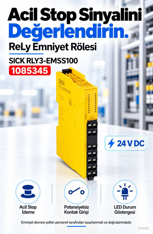RLY3-EMSS100 emniyet rölesi 1085345
