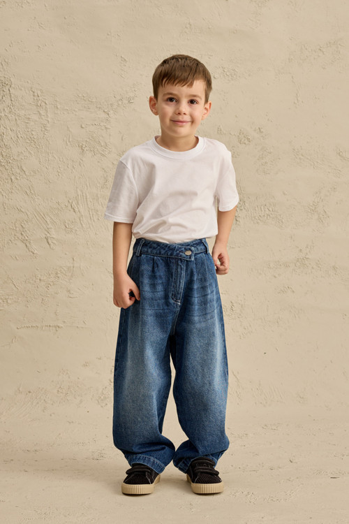 Çapraz Belli Bomb Denim Pantolon Lacivert