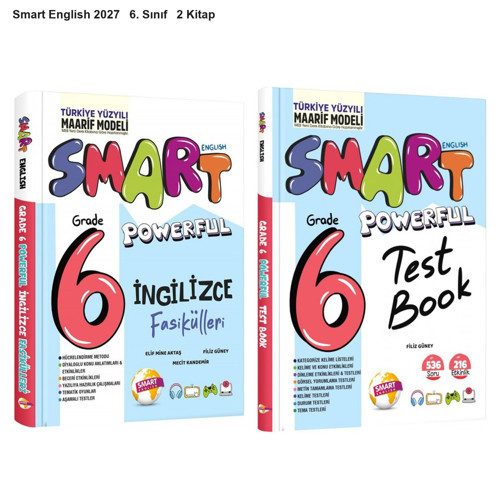 Smart English 2027 6. Sınıf Fasikül + Test Book Seti 2 Kitap Maarif Model
