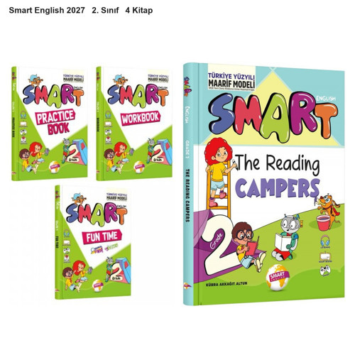 Smart English 2027 2. Sınıf Çalışma Seti + Okuma Kitabı Seti 4 Kitap Maarif Model