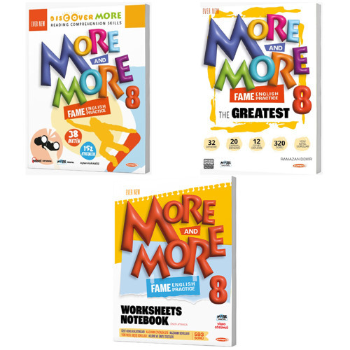 Kurmay Elt 2027 8. Sınıf Lgs Discover Reading - The Greatest (32 Deneme) - Worksheets Notebook Seti 3 Kitap