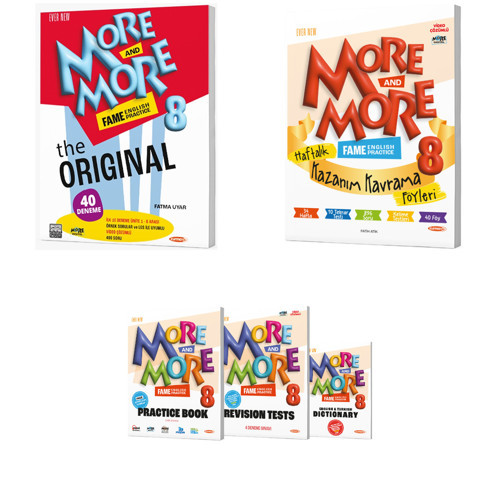 Kurmay Elt 2027 8. Sınıf Lgs Fame The Original (40 Deneme) - Haftalık Föy - Practice Book Seti 4 Kitap + 40 Föy