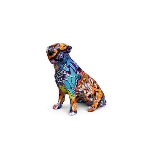 SOFIART Renkli Köpek Figür 16.5x10x21.5 CM