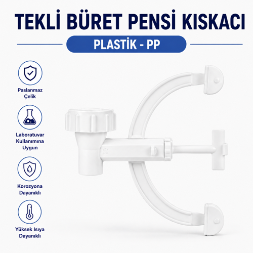 Büret Pensi Kıskacı Tekli Plastik - PP