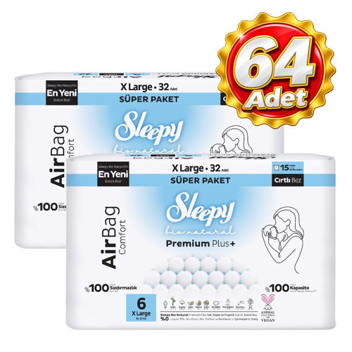 Airbag Comfort Bebek Bezi 6 No XL 32 li x 2 Paket (64 Adet)