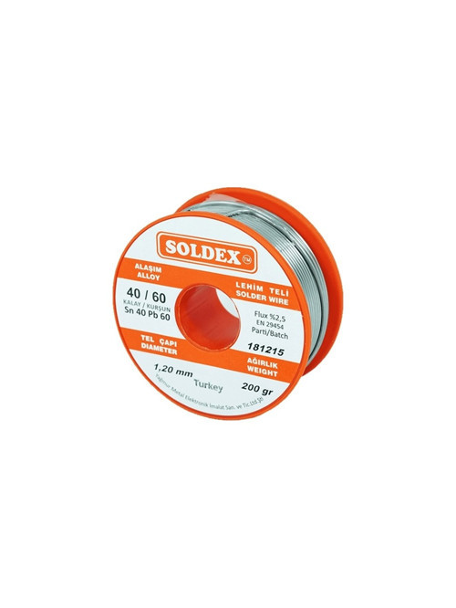 40-60 Lehim Teli 200 gr 1.2 Mm- Sn:40 / Pb:60