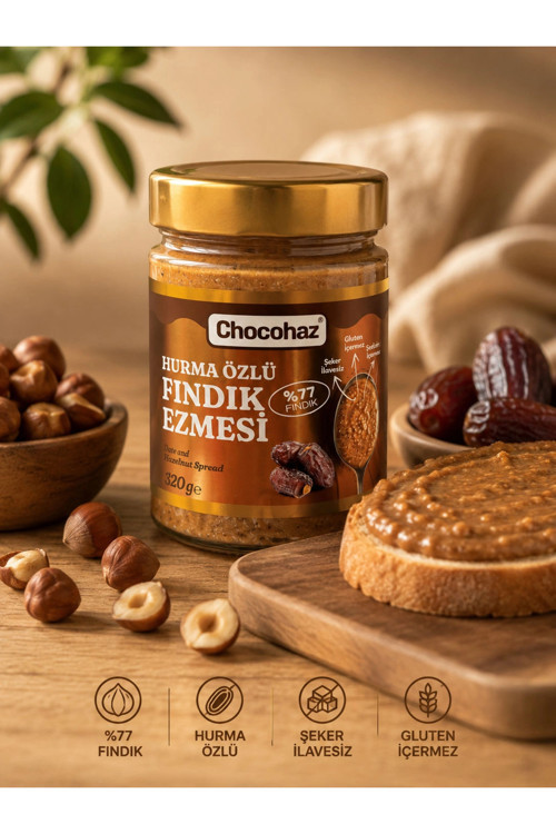Chocohaz Hurma Özlü Fındık Ezmesi 320gr