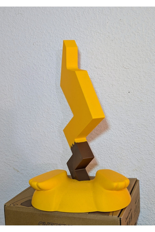 Pikachu Tarzı Kulaklık Standı 3D Baskı – Anime Figürlü Masaüstü Kulaklık Askısı