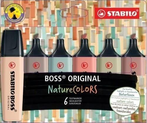 Boss Nature Colors 6 Renk Işaretleme Kalemi 70/6-2-2