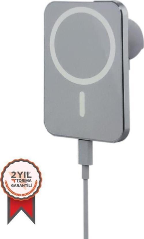 W11 Magnetic Magsafe Wıreless Araç Telefon Tutucu Ve Kablosuz Şarj Cihazı