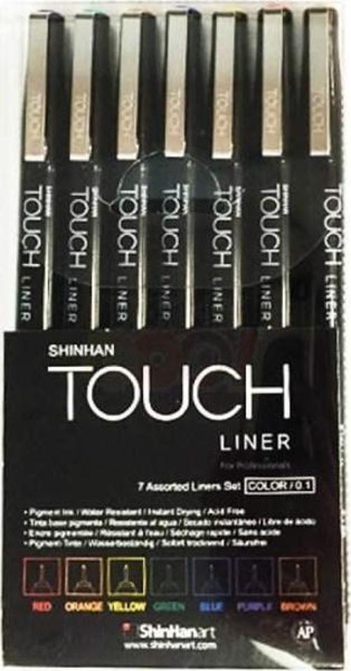 Touch Liner Çizim Kalemi 0.1 SET 7 RENK