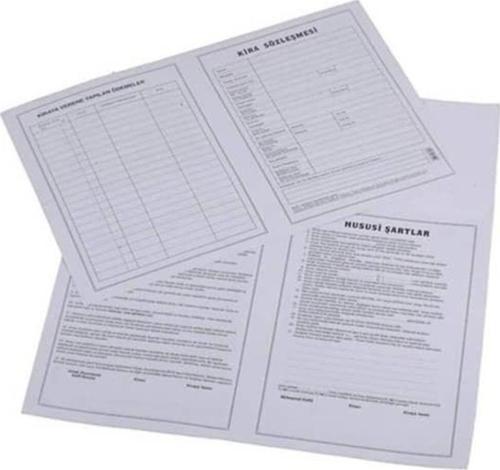 Kira Sözleşmesi 10 Adet