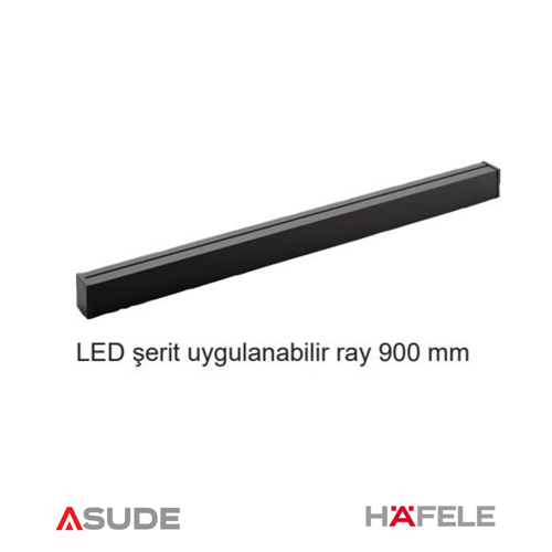 LINERO TopLine Alüminyum ray,900mm,siyah