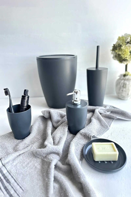 Pure Banyo Seti 5'li - Gri