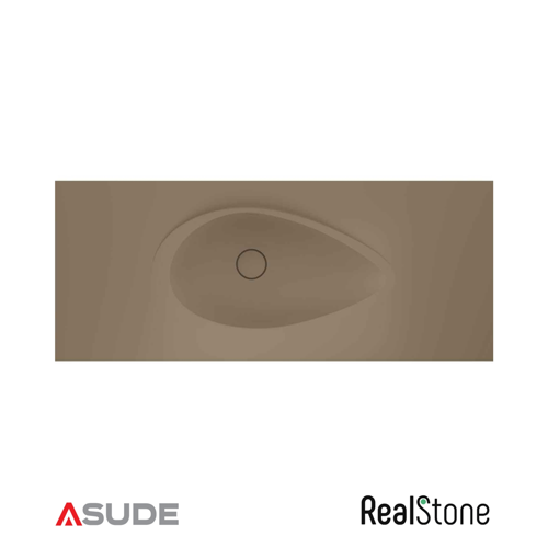 REALSTONE AVOCADO ETAJERLİ GRANİT LAVABO 70*50CM CAPPUCCINO