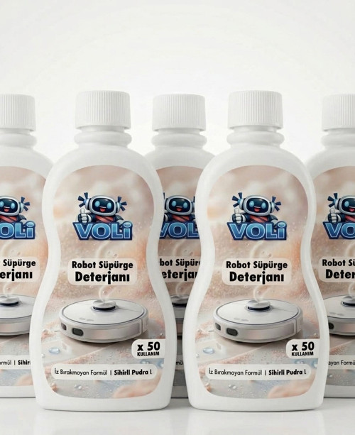 Pudra Kokusu 5 ADET Toplu Avantaj Paket Robot Süpürge Deterjanı Yüzey Temizleme Mop Solüsyonu 5X500 ml