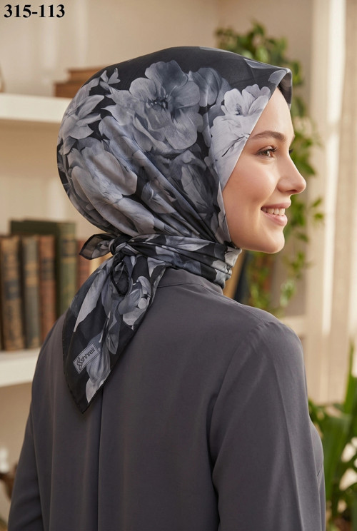 Desenli Soft Pamuk Eşarp 315-113
