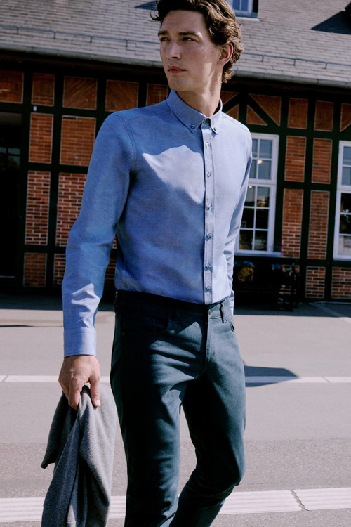 Erkek Petrol Slim Fit Dar Kesim 5 Cep Pamuklu Esnek Chino Pantolon