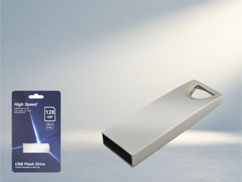 Kompakt Metal Gövde USB Bellek Günlük Kullanım