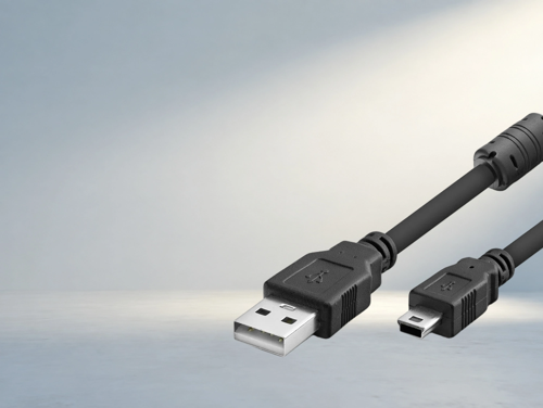 Pratik Usb Mini Veri Aktarım Kablosu Siyah