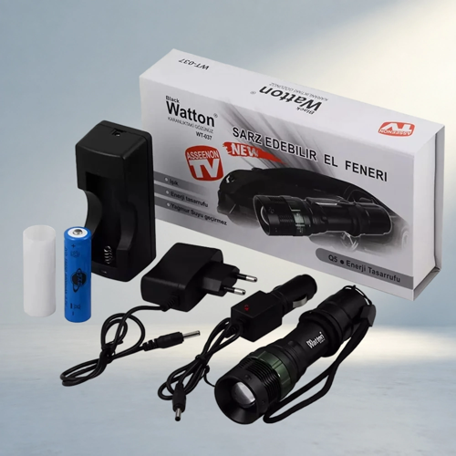 Yüksek Performanslı Zoomlu El Feneri Kamp ve Seyahat İçin