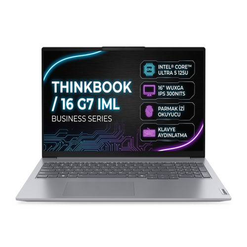 ThinkBook 16 G7 IML Intel Core Ultra 5 125U 32GB 1TB SSD 16" Freedos Laptop 21MS005KTR 003