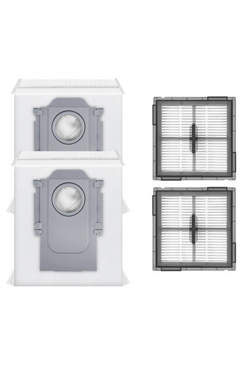 Roborock Q10 VF & Q10 VF+ Uyumlu 2 Adet Filtre 2 Adet Toz Torbası