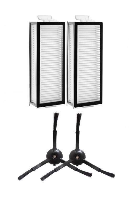 Roborock Q5 Pro+ & Q5 Max+ Uyumlu 2 Adet Filtre 2 Adet Yan Fırça