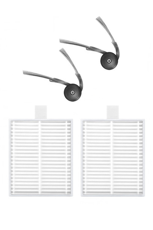 Roborock Q7 L5 & Q7 L5+ Uyumlu 2 Adet Filtre 2 Adet Yan Fırça