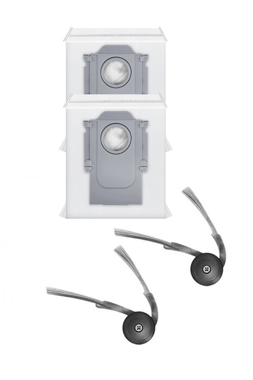 Roborock S9 & S9+ Uyumlu 2 Adet Yan Fırça 2 Adet Toz Torbası
