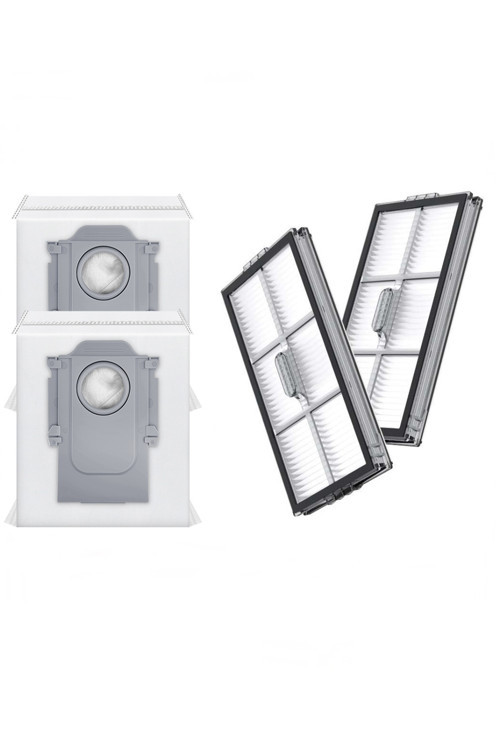 Roborock S10 MaxV Ultra Uyumlu 2 Adet Filtre 2 Adet Toz Torbası