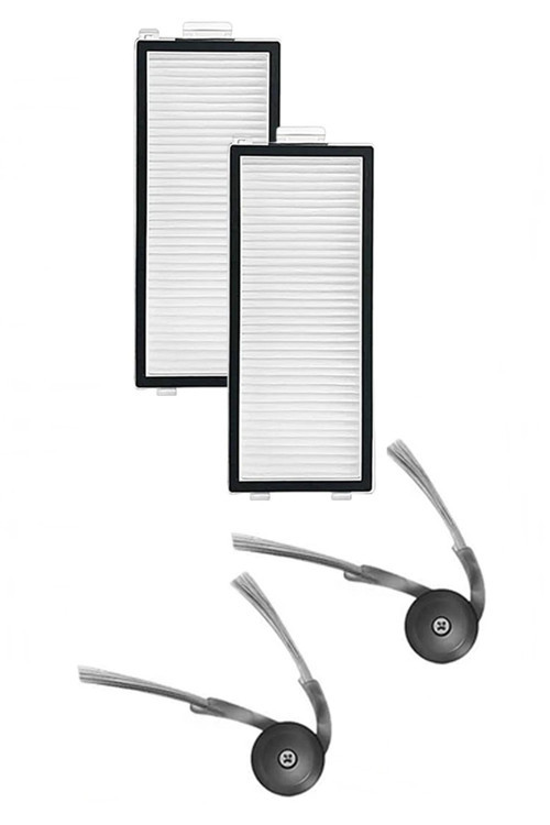 Roborock Saros Z70 Uyumlu 2 Adet Filtre 2 Adet Yan Fırça