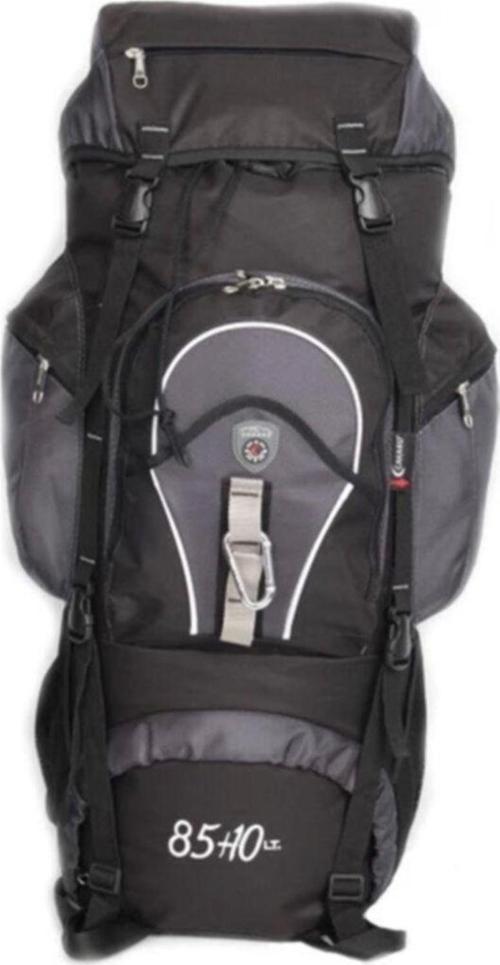 Unisex Dağcı Sırt Çantası 85+10 Litre - Gri